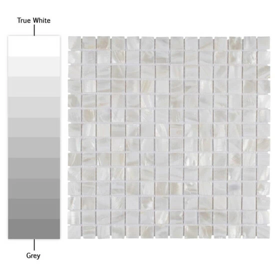 Brand new π Merola Tile Conchella Square White 12" X 12" Natural Seashell Mosaic Tile β - Image 4