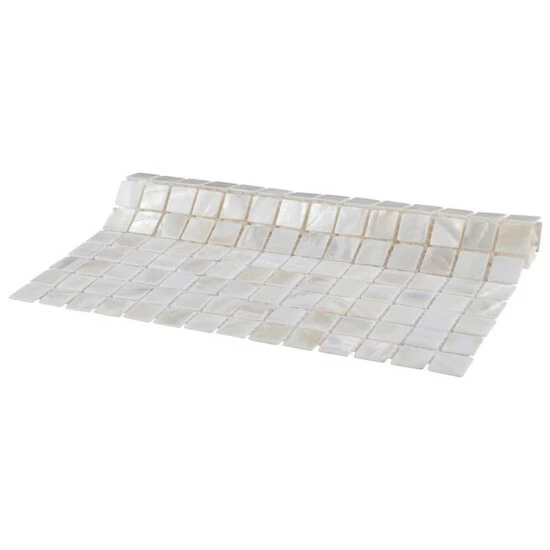Brand new π Merola Tile Conchella Square White 12" X 12" Natural Seashell Mosaic Tile β - Image 6