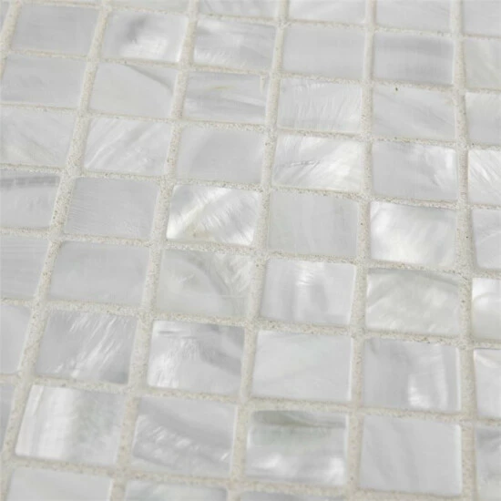 Brand new π Merola Tile Conchella Square White 12" X 12" Natural Seashell Mosaic Tile β - Image 8