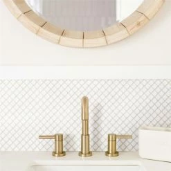 Best Pirce 🥰 Merola Tile Hudson Diamond Glossy White 12.38" X 12.38" Porcelain Mosaic Tile ❤️