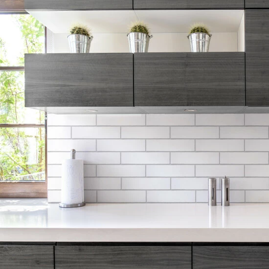 Buy π Merola Tile Castillo Matte White 3" X 12" Ceramic Wall Tile - Sample (3" X 12") π