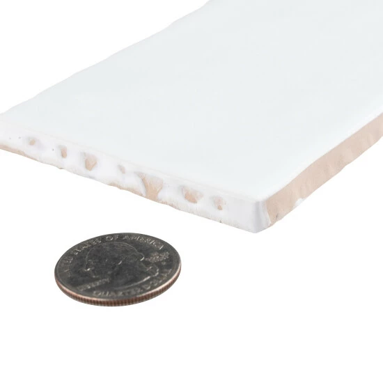 Buy π Merola Tile Castillo Matte White 3" X 12" Ceramic Wall Tile - Sample (3" X 12") π - Image 3