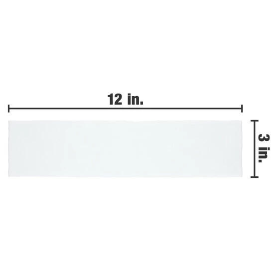 Buy π Merola Tile Castillo Matte White 3" X 12" Ceramic Wall Tile - Sample (3" X 12") π - Image 5