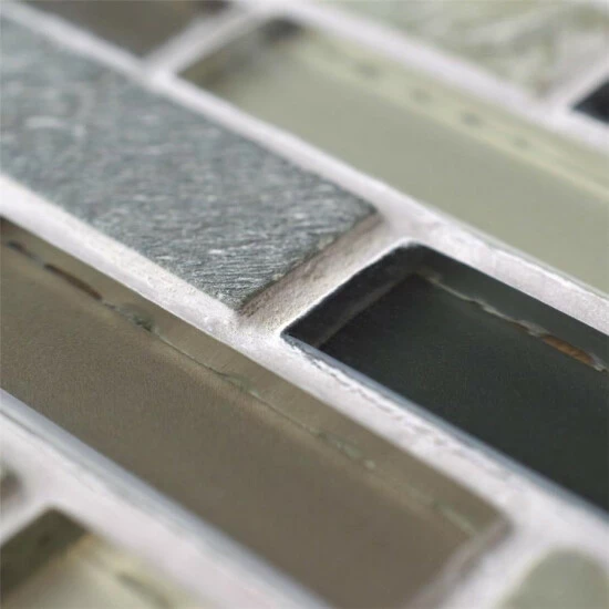 Deals β Merola Tile Tessera Subway Stonehenge 10.75" X 11.75" Glass And Stone Mosaic Tile π - Image 6