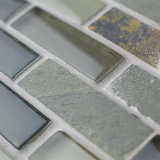 Deals β Merola Tile Tessera Subway Stonehenge 10.75" X 11.75" Glass And Stone Mosaic Tile π - Image 7