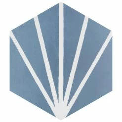 New π₯ Merola Tile Horizon Dusk Hex Azul 7-3/4" X 9" Ceramic Floor And Wall Tile β€οΈ