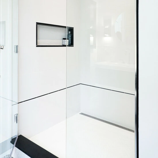 Promo π Merola Tile Nero .36" X 7.86" Ceramic Listelo Liner Wall Trim Tile - (1 Tile) β