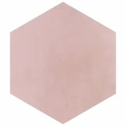 Hot Sale ⌛ Merola Tile Horizon Hex Rosa 7-3/4" X 9" Ceramic Floor And Wall Tile - Case (24 Tiles) 👍