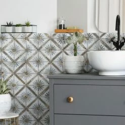 Brand new π Merola Tile Harmonia Kings Marrakech Blue 13" X 13" Ceramic Floor And Wall Tile π§¨