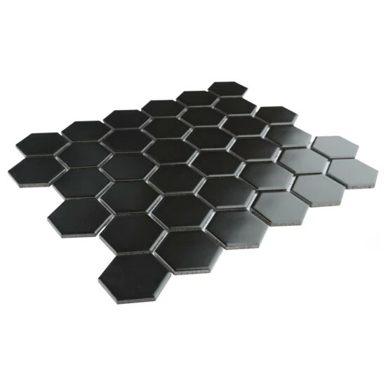 Hot Sale β Merola Tile Metro Hex 2" Matte Black 11.13" X 12.63" Porcelain Mosaic Tile π - Image 4