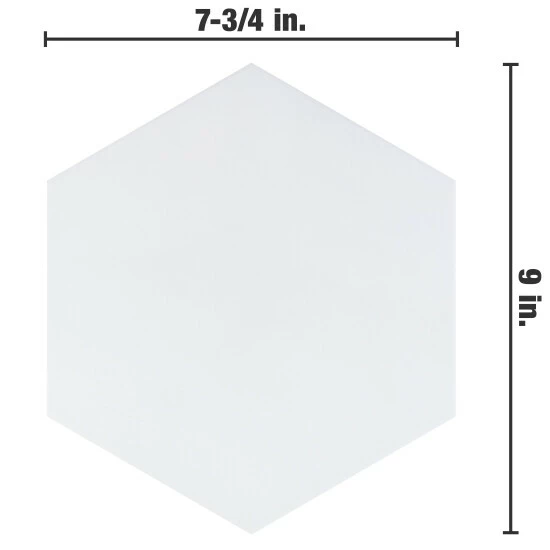 Budget π Merola Tile Horizon Hex Blanco 7-3/4" X 9" Ceramic Floor And Wall Tile π₯° - Image 4