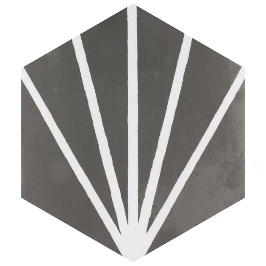 Deals π Merola Tile Horizon Dusk Hex Nero 7-3/4 X 9 Ceramic Floor And Wall Tile π - Image 6