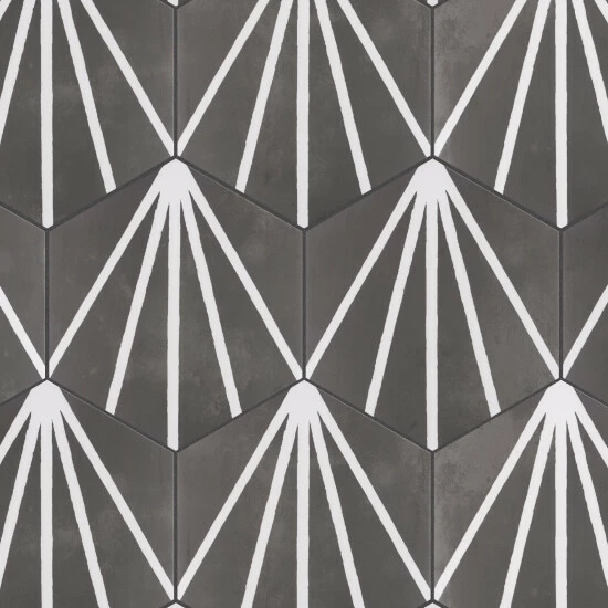 Deals π Merola Tile Horizon Dusk Hex Nero 7-3/4 X 9 Ceramic Floor And Wall Tile π - Image 8