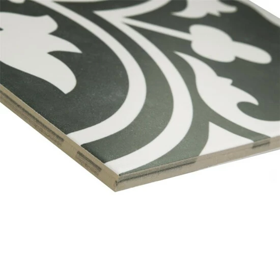 Best Sale π― Merola Tile Arte Black Encaustic 9.75" X 9.75" Porcelain Floor And Wall Tile π - Image 5