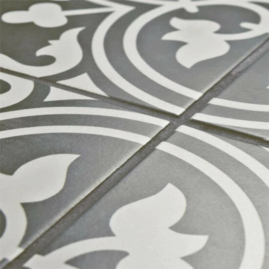 Best Sale π― Merola Tile Arte Black Encaustic 9.75" X 9.75" Porcelain Floor And Wall Tile π - Image 7