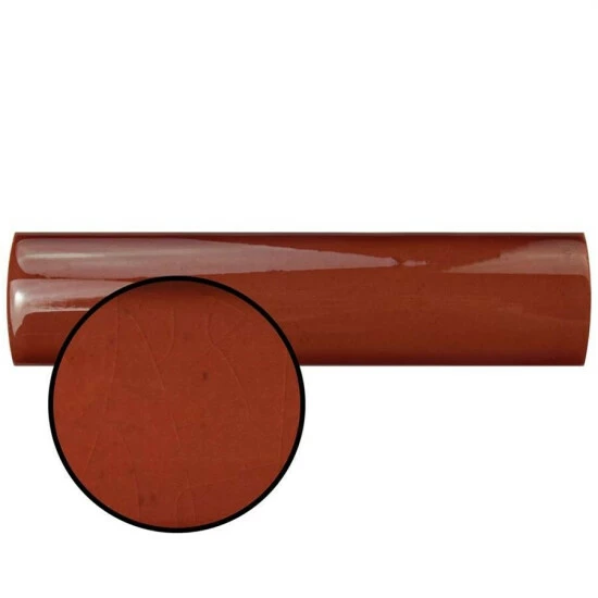 Outlet π Merola Tile Novecento Cubrecantos Burdeos 1.25" X 5.13" Ceramic Wall Trim Tile - 1 Tile π - Image 2