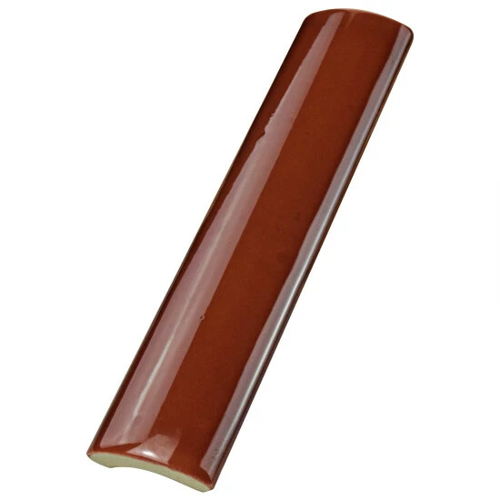 Outlet π Merola Tile Novecento Cubrecantos Burdeos 1.25" X 5.13" Ceramic Wall Trim Tile - 1 Tile π - Image 3