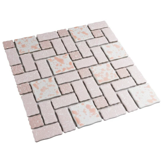 Cheapest ❤️ Merola Tile Academy Pink 11.75" X 11.75" Porcelain Mosaic Tile ⭐ 5 Cheapest ❤️ Merola Tile Academy Pink 11.75" X 11.75" Porcelain Mosaic Tile ⭐ - Image 5