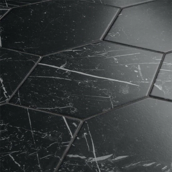 Brand new π Merola Tile Marquina Kayak Black 7" X 13" Porcelain Floor And Wall Tile π - Image 7