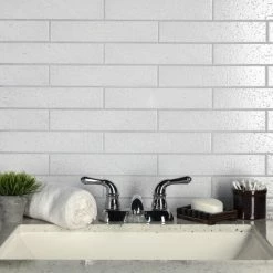 Flash Sale 🎁 Merola Tile Muretto Bianco Glossy 2" X 10" Porcelain Floor And Wall Tile 🥰
