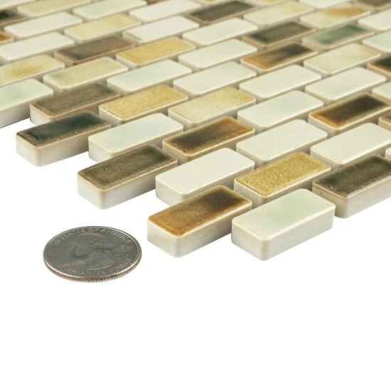 Discount π Merola Tile Rustica Subway Springfield 11.75" X 11.75" Porcelain Mosaic Tile π― - Image 3