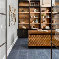 Promo 👏 Merola Tile Saja Cyan 13" X 13" Ceramic Floor And Wall Tile - Sample (13" X 13") ✨