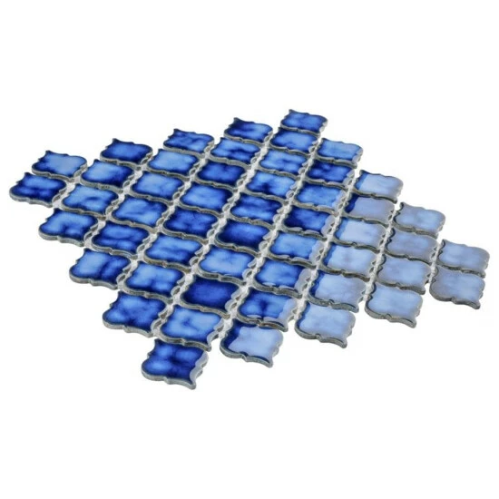 Budget π₯° Merola Tile Hudson Tangier Sapphire 12.38" X 12.5" Porcelain Mosaic Tile π― - Image 6