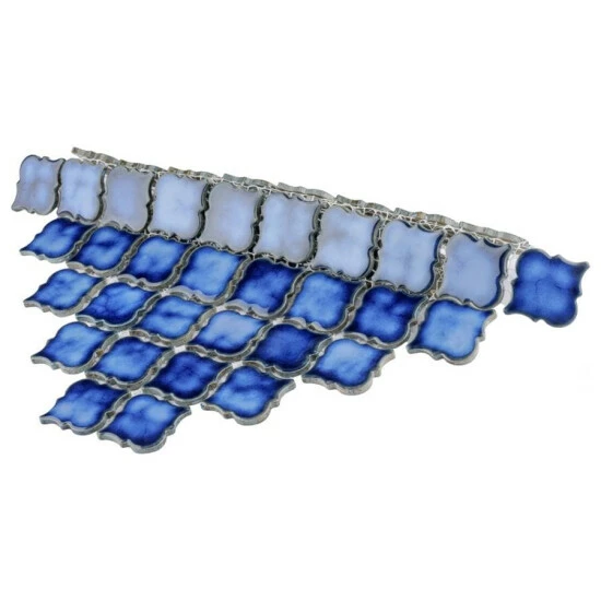 Budget π₯° Merola Tile Hudson Tangier Sapphire 12.38" X 12.5" Porcelain Mosaic Tile π― - Image 7