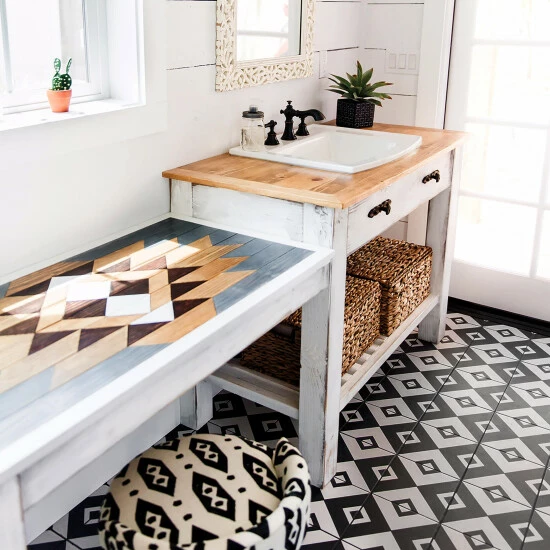 Best Pirce π Merola Tile Twenties Vertex Encaustic 7.75" X 7.75" Ceramic Floor And Wall Tile π