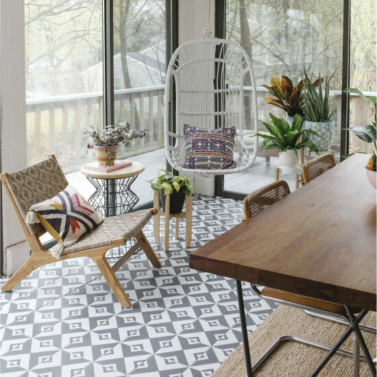 Best Pirce π Merola Tile Twenties Vertex Encaustic 7.75" X 7.75" Ceramic Floor And Wall Tile π - Image 7