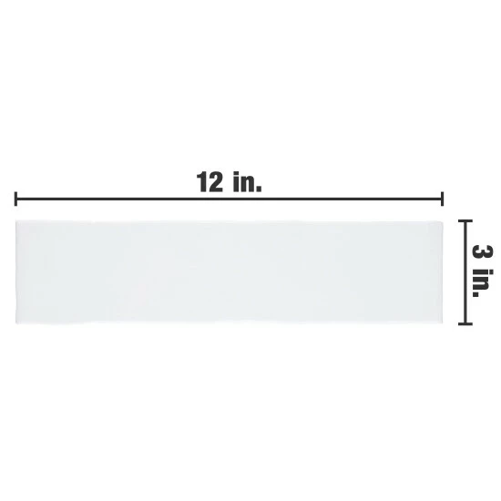 Deals π― Merola Tile Castillo White 3" X 12" Ceramic Wall Tile - Sample (3" X 12") π - Image 5