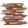 New 🥰 Merola Tile Tessera Piano Bordeaux 11.75" X 11.86" Glass And Stone Mosaic 🤩
