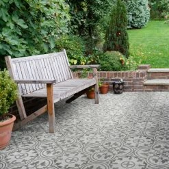 Flash Sale 🎁 Merola Tile Arte Loire Silver 9.75"x 9.75"Porcelain Floor And Wall Tile ❤️