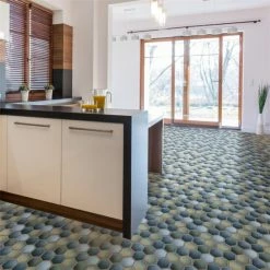 Budget ✔️ Merola Tile Hudson Due 2" Hex Atlantis 11-1/4" X 12-1/2" Porcelain Mosaic Tile 🛒