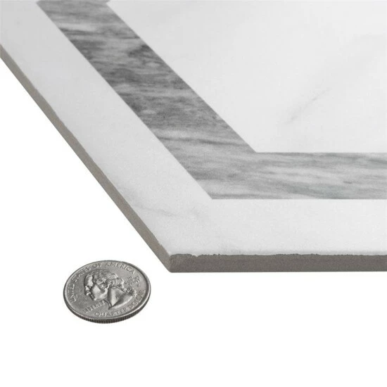 Hot Sale β Merola Tile BioTech Venato Hex Deco Grey 11" X 13" Porcelain Floor And Wall Tile π - Image 5