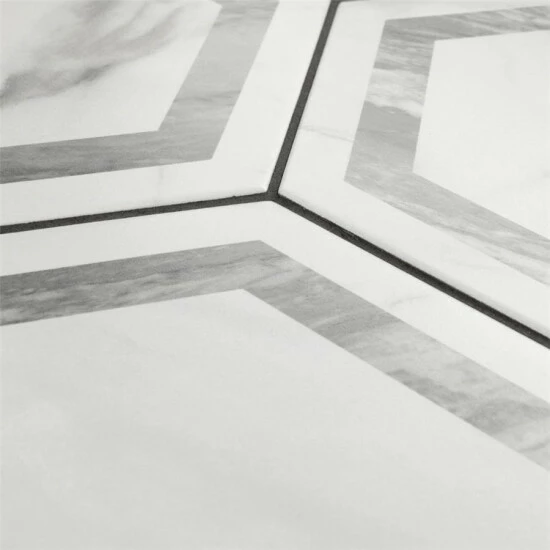 Hot Sale β Merola Tile BioTech Venato Hex Deco Grey 11" X 13" Porcelain Floor And Wall Tile π - Image 6