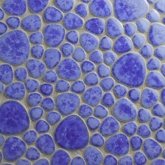 Brand new β¨ Merola Tile Pebble Blue Cloud 11" X 11" Porcelain Mosaic Tile π - Image 5