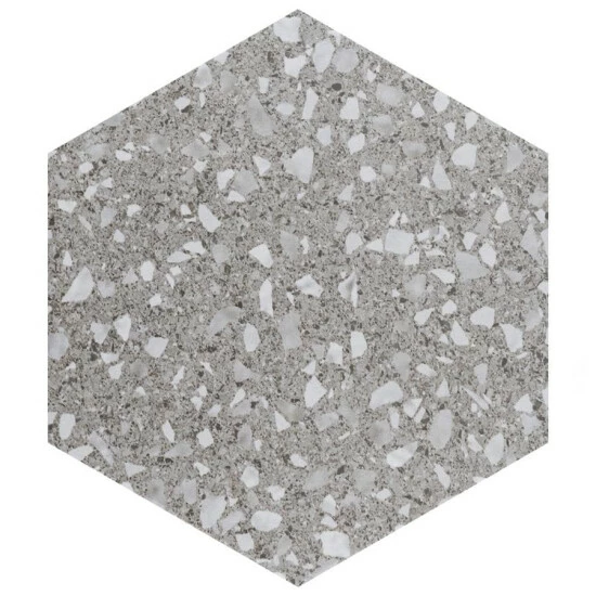 Hot Sale β€οΈ Merola Tile Venice Hex XT Silver 8.63" X 9.86" Porcelain Floor And Wall Tile βοΈ