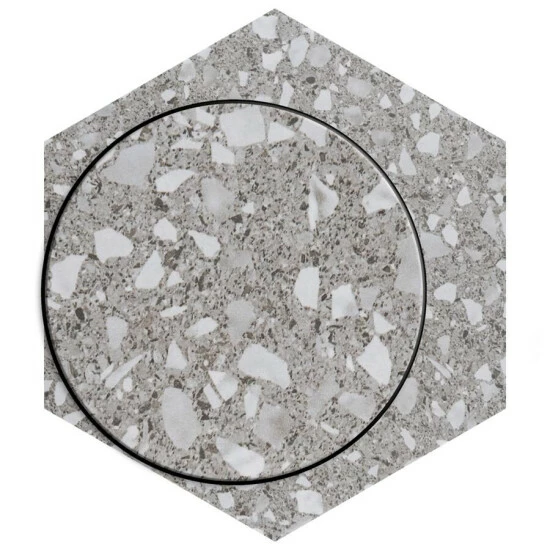 Hot Sale β€οΈ Merola Tile Venice Hex XT Silver 8.63" X 9.86" Porcelain Floor And Wall Tile βοΈ - Image 2