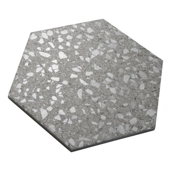 Hot Sale β€οΈ Merola Tile Venice Hex XT Silver 8.63" X 9.86" Porcelain Floor And Wall Tile βοΈ - Image 6