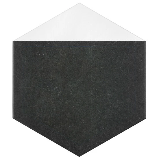 New βοΈ Merola Tile Peak Hex Blanco Encaustic 8.63" X 9.86" Porcelain Floor And Wall Tile β€οΈ - Image 2
