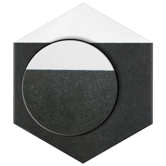 New βοΈ Merola Tile Peak Hex Blanco Encaustic 8.63" X 9.86" Porcelain Floor And Wall Tile β€οΈ - Image 3