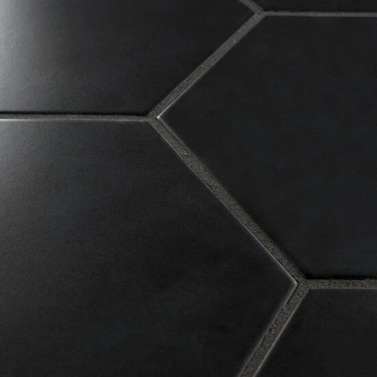 Best Pirce β€οΈ Merola Tile Textile Hex Black 8.63" X 9.86" Porcelain Floor And Wall Tile π 6 Best Pirce β€οΈ Merola Tile Textile Hex Black 8.63" X 9.86" Porcelain Floor And Wall Tile π - Image 6