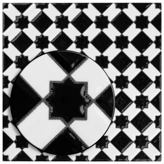 Best reviews of π Merola Tile Sevillano Giralda Checker 7.86" X 7.86" Ceramic Wall Tile π - Image 3