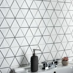 Best deal 😀 Merola Tile Palm Windmill Hex White 6" X 7" Porcelain Floor And Wall Tile 🔔