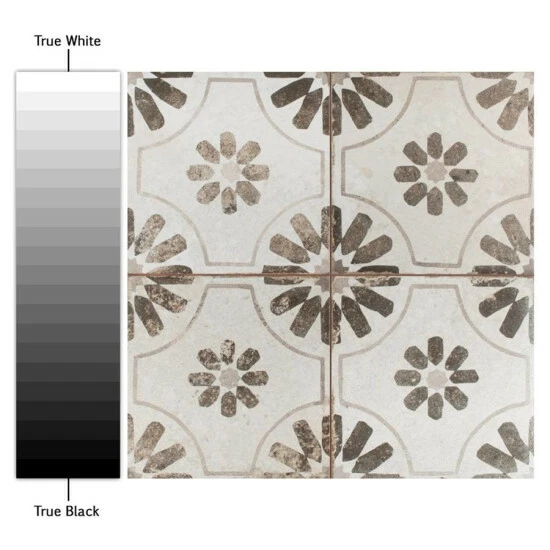 Buy π Merola Tile 17.63 In. X 17.63 In. Royals Blume Nero Ceramic Floor And Wall Tile (5 Tiles/11.02 Sqft.) π₯ - Image 4