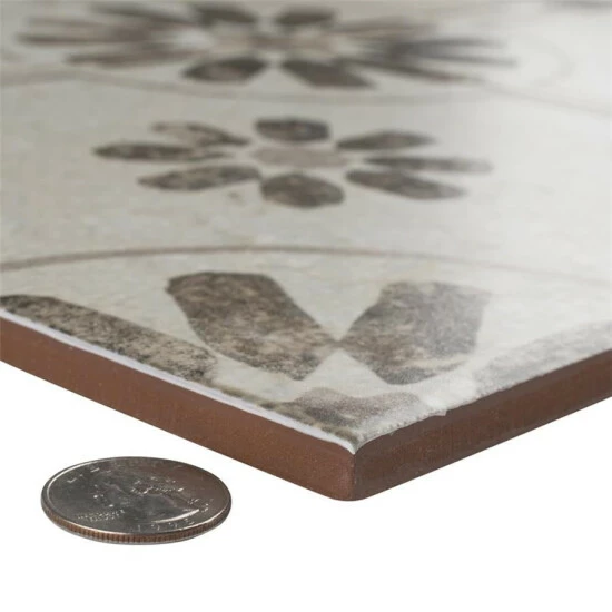 Buy π Merola Tile 17.63 In. X 17.63 In. Royals Blume Nero Ceramic Floor And Wall Tile (5 Tiles/11.02 Sqft.) π₯ - Image 5