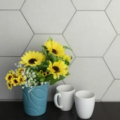 Best Pirce ⭐ Merola Tile Vintage Hex Blanco 8.63" X 9.86" Porcelain Floor And Wall Tile 🎉
