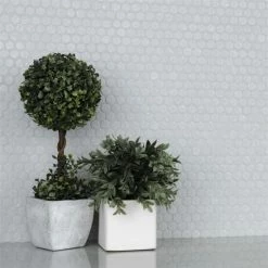 Best deal 🛒 Merola Tile Hudson Penny Round Crystalline Grey 12" X 12.63" Porcelain Mosaic Tile 😉