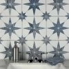 Best Pirce ✨ Merola Tile Cassis Stella Blue 9.75" X 9.75" Porcelain Floor And Wall Tile 🎁